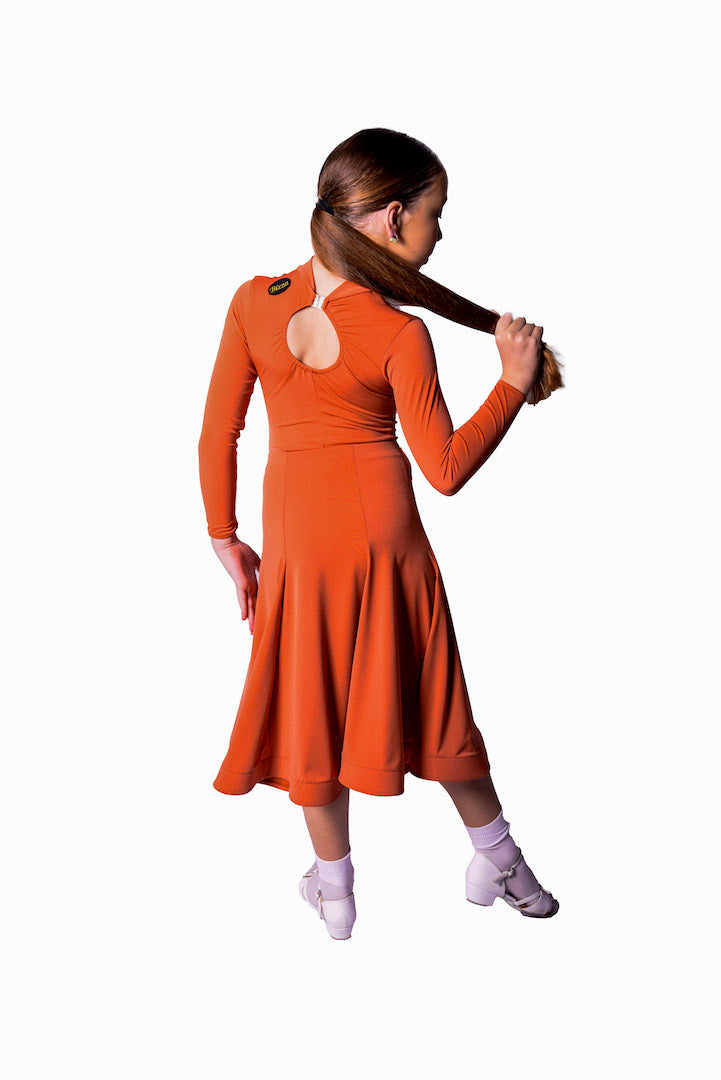 𝐒𝐞𝐫𝐞𝐧𝐚 𝐁𝐚𝐥𝐥𝐫𝐨𝐨𝐦 𝐒𝐤𝐢𝐫𝐭 𝐰𝐢𝐭𝐡 𝐈𝐧𝐭𝐞𝐠𝐫𝐚𝐭𝐞𝐝 𝐛𝐞𝐥𝐭 - Terracotta