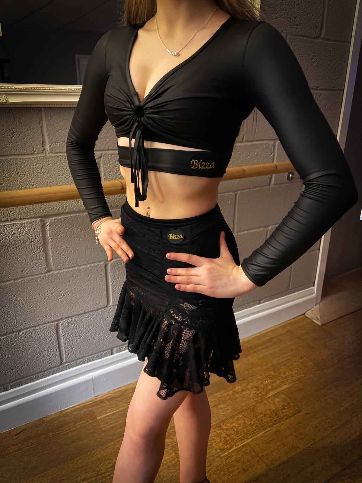 Sonda Spirit Double ruched lace skirt