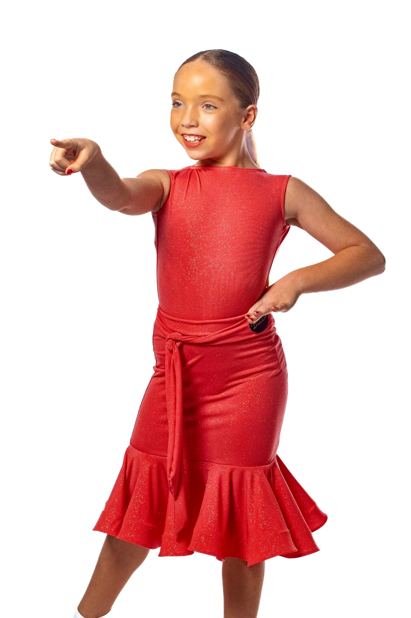 𝐒𝐚𝐛𝐫𝐢𝐧𝐚 𝐒𝐤𝐢𝐫𝐭 𝐰𝐢𝐭𝐡 𝐢𝐧𝐭𝐞𝐠𝐫𝐚𝐭𝐞𝐝 𝐁𝐞𝐥𝐭 - Salmon Sparkle