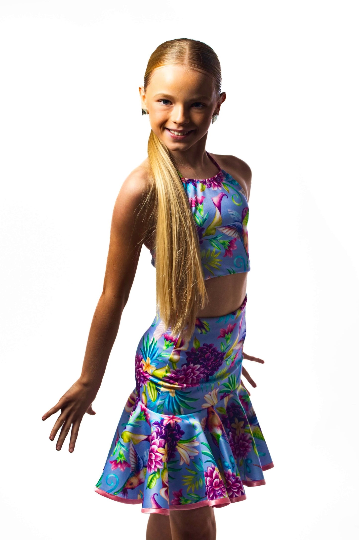 𝐂𝐚𝐦𝐢𝐥𝐚 𝐂𝐫𝐨𝐩 𝐓𝐨𝐩 - Lilac Floral