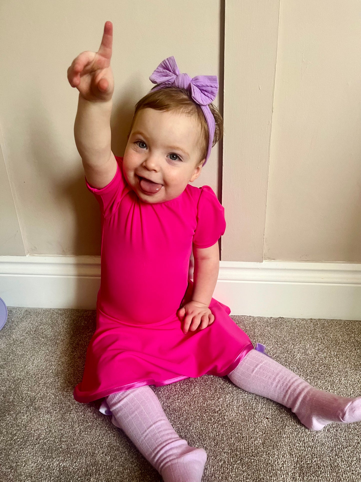 The Berry Pink Baby Bizza Dress