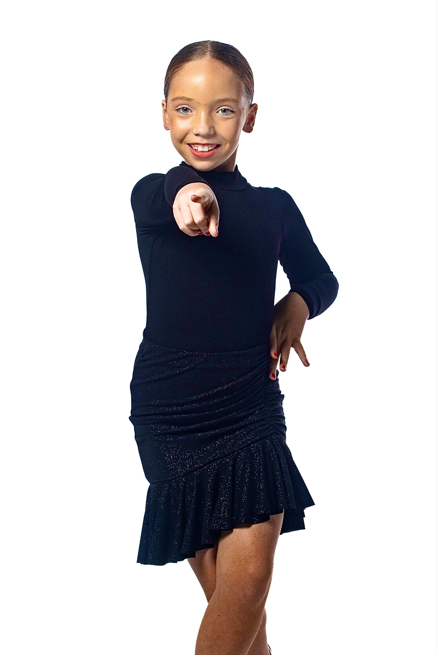 𝐋𝐢𝐥𝐢𝐚𝐧𝐚 𝐋𝐞𝐨𝐭𝐚𝐫𝐝 𝐰𝐢𝐭𝐡 𝐒𝐥𝐞𝐞𝐯𝐞𝐬 - Black