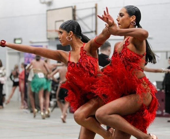 Ex Sponsor Red Latin Dress (Uk6)