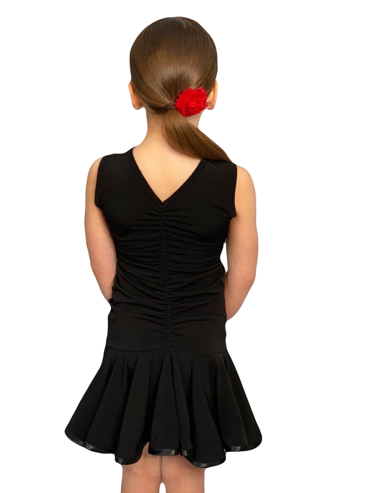 Drop Waisted Centre Ruched Dress