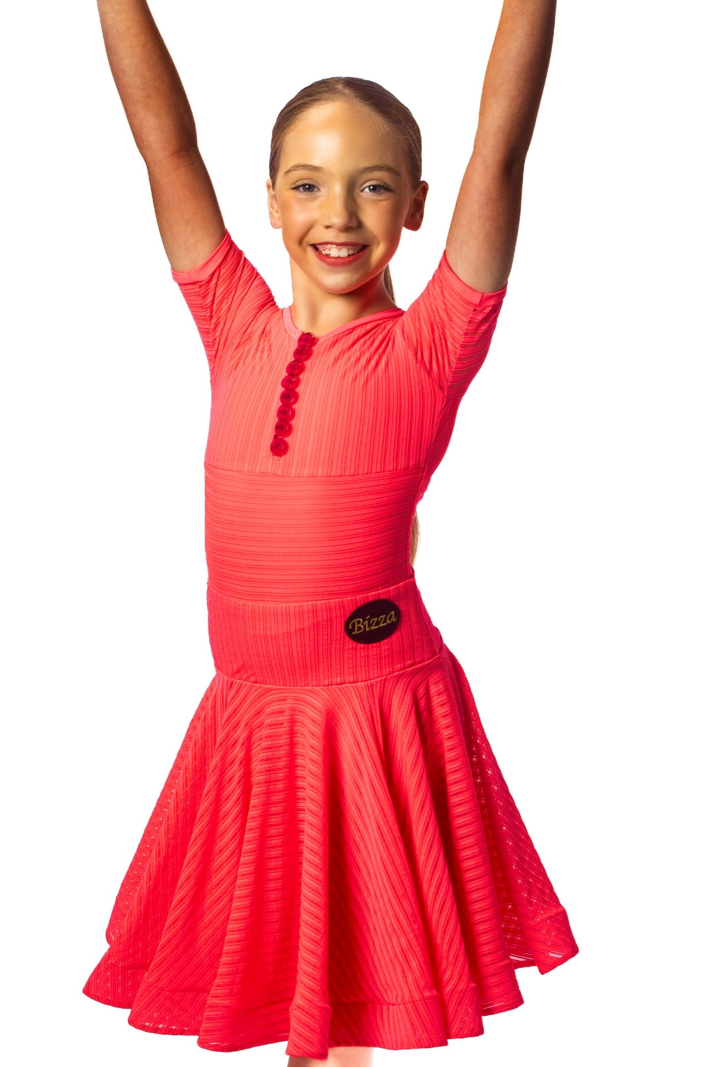 𝗡𝗘𝗪 Salmon latin dress (7-8 Years)