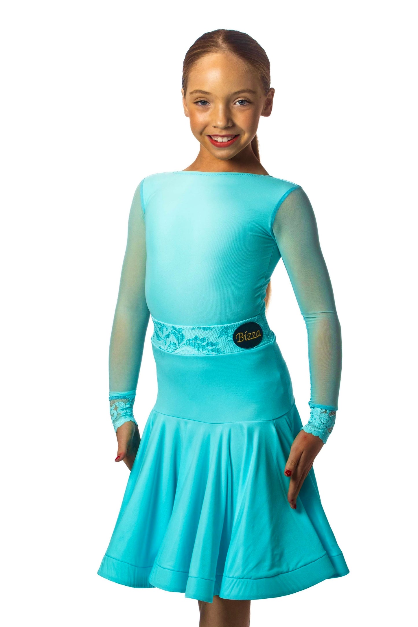 𝗡𝗘𝗪 Pale blue latin set(Girls 6-7)