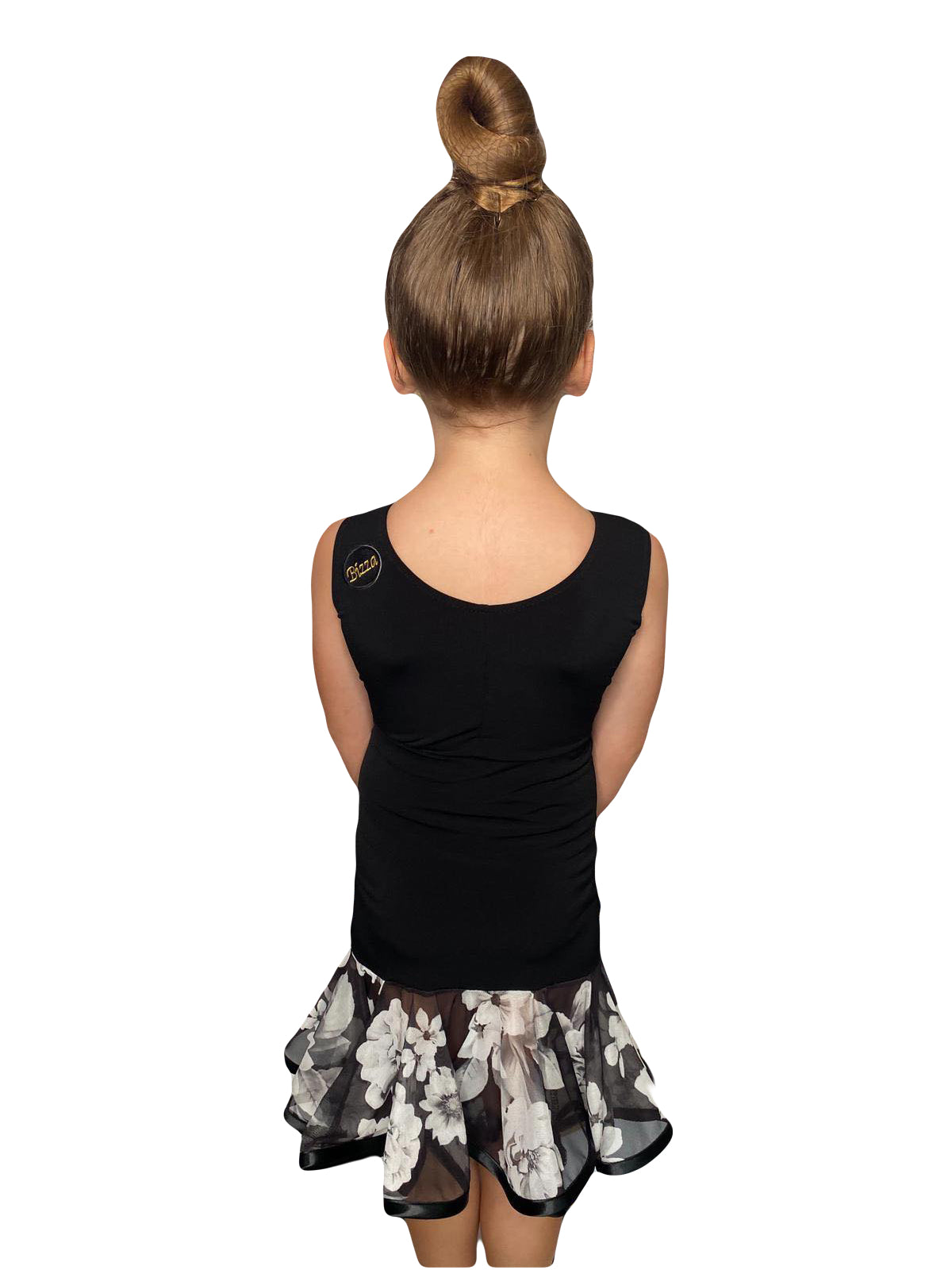 𝐒𝐚𝐛𝐫𝐢𝐧𝐚 𝐒𝐤𝐢𝐫𝐭- B&W Floral mesh