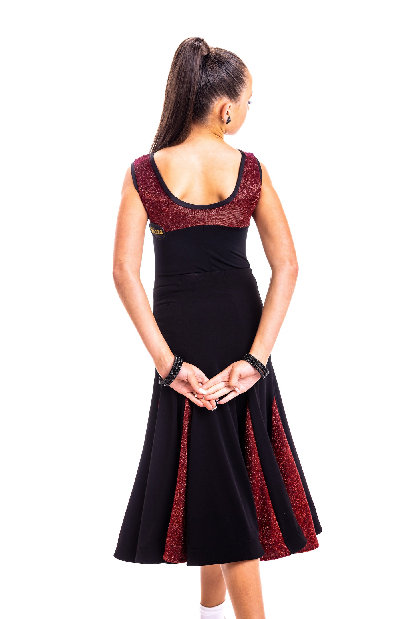 𝐁𝐥𝐚𝐤𝐞𝐥𝐲 𝐁𝐚𝐥𝐥𝐫𝐨𝐨𝐦 𝐒𝐤𝐢𝐫𝐭- Red Glitz