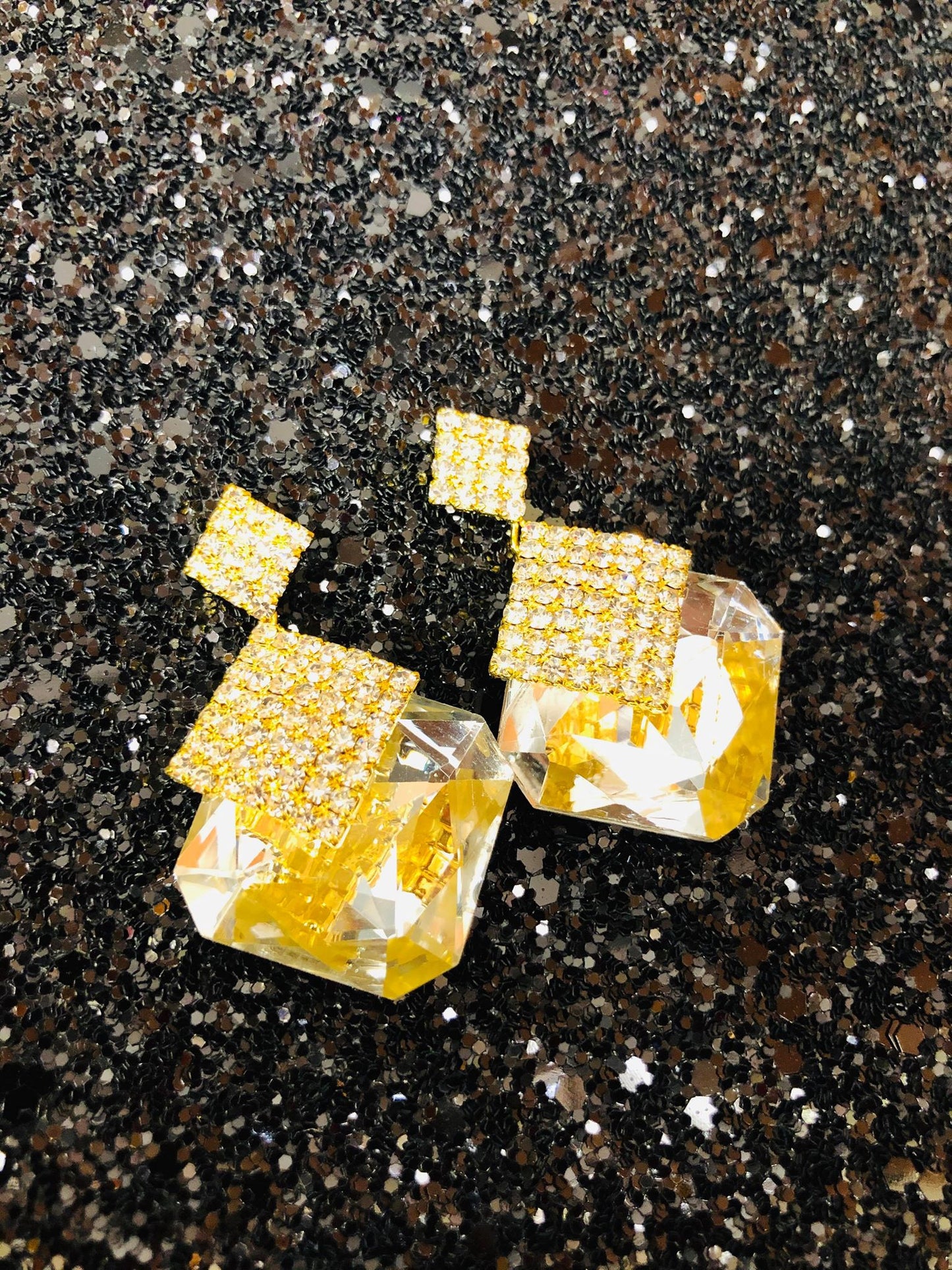 Gold diamante Georgia Earrings