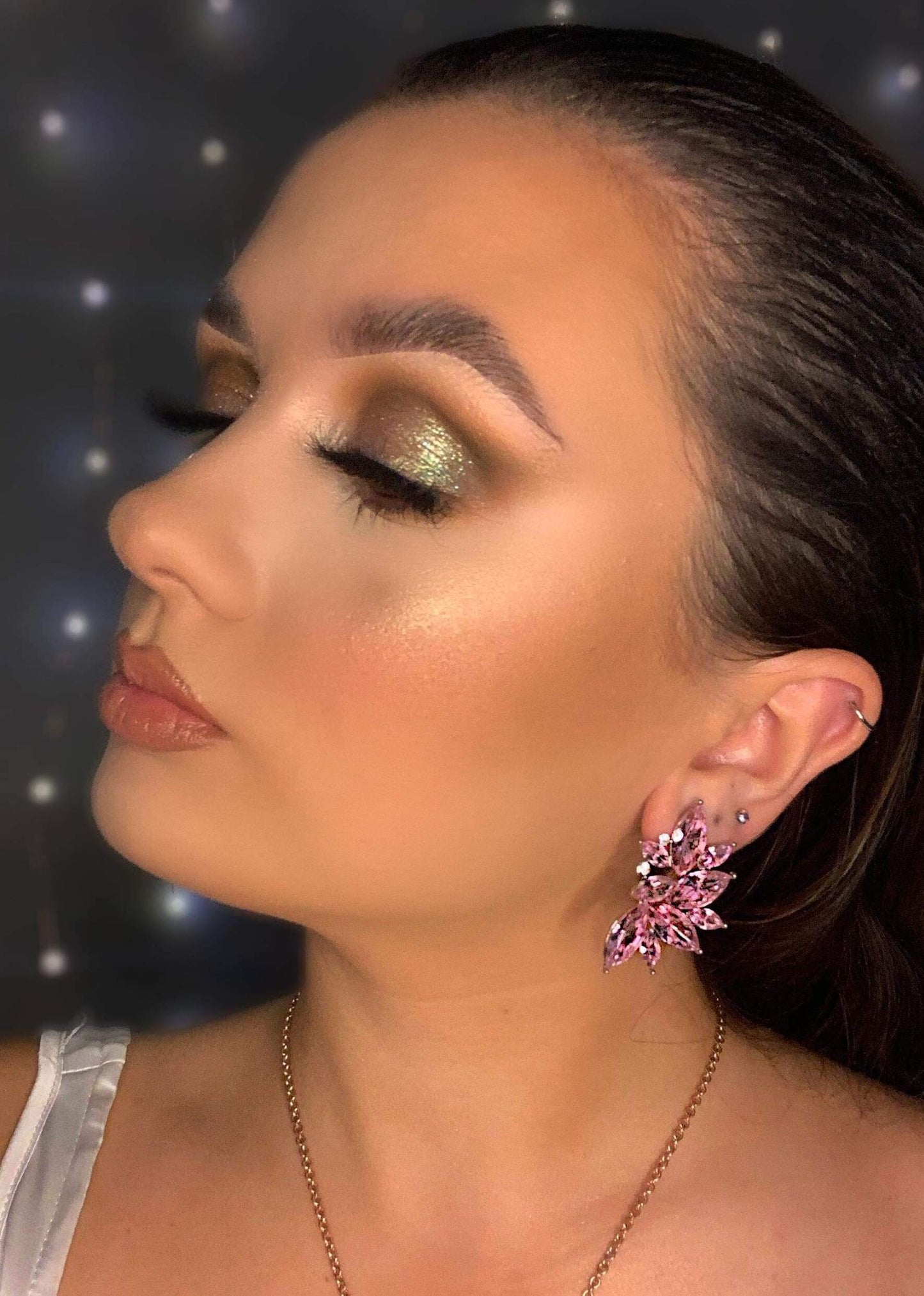 BROOKE EARRINGS IN PINK