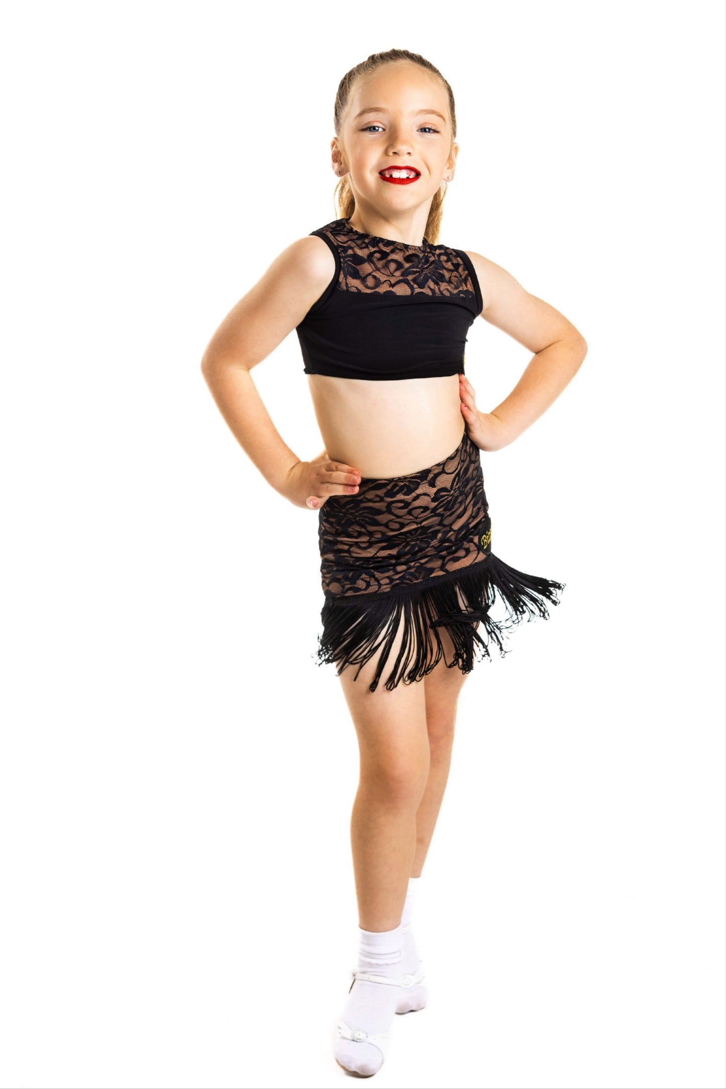 𝐒𝐨𝐫𝐚𝐲𝐚 𝐒𝐤𝐢𝐫𝐭 - Tan & Black Lace