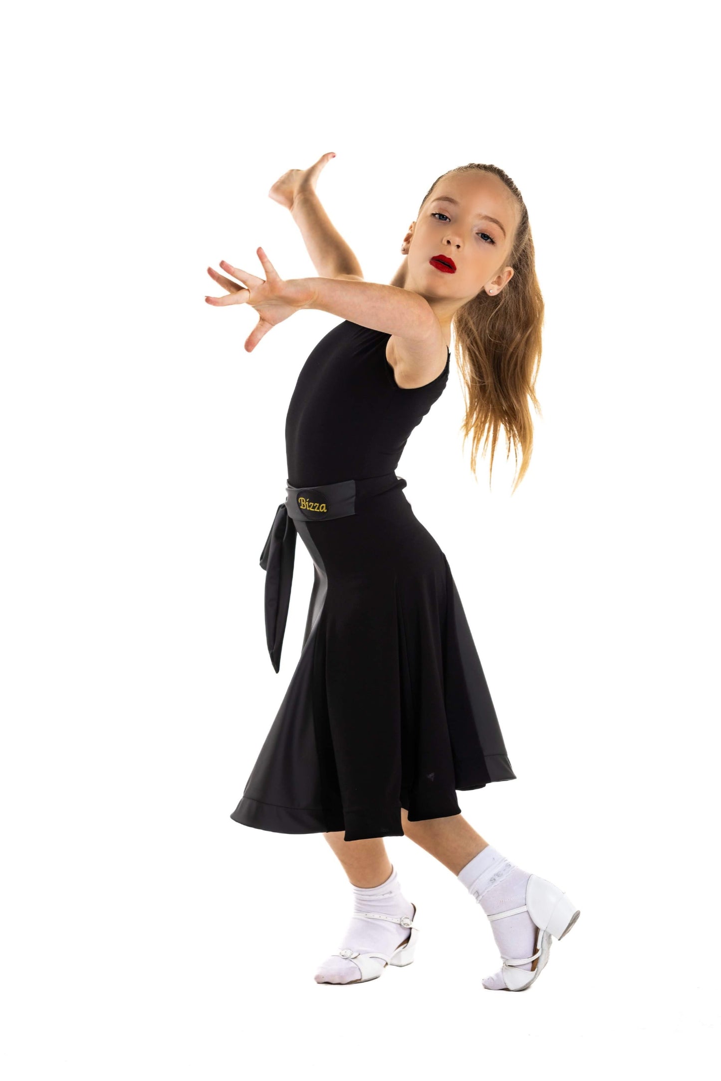 𝐒𝐞𝐫𝐞𝐧𝐚 𝐁𝐚𝐥𝐥𝐫𝐨𝐨𝐦 𝐒𝐤𝐢𝐫𝐭 𝐰𝐢𝐭𝐡 𝐈𝐧𝐭𝐞𝐠𝐫𝐚𝐭𝐞𝐝 𝐛𝐞𝐥𝐭 - Leatherette