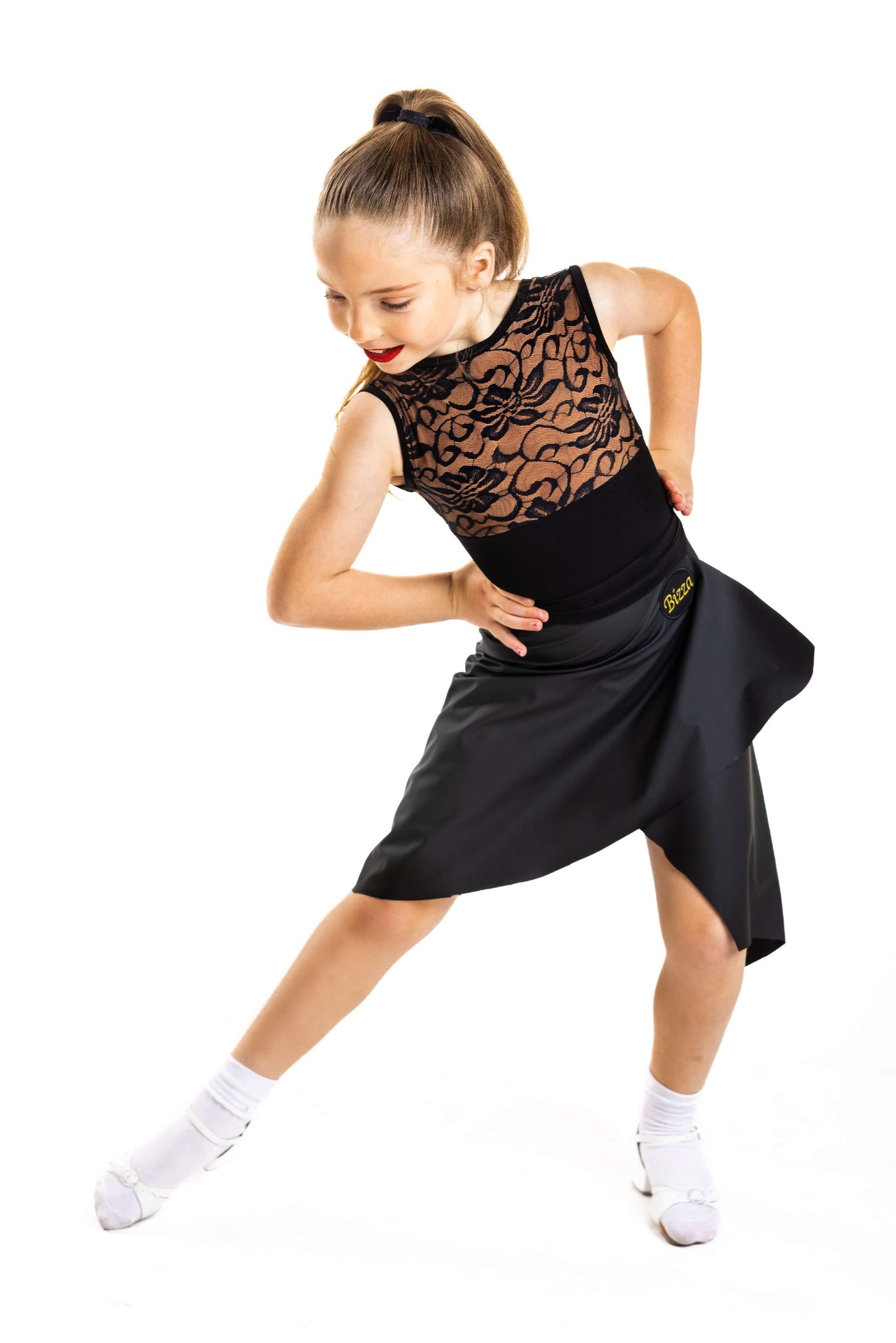 𝐋𝐲𝐥𝐚 𝐋𝐞𝐨𝐭𝐚𝐫𝐝 - Black & Tan Lace