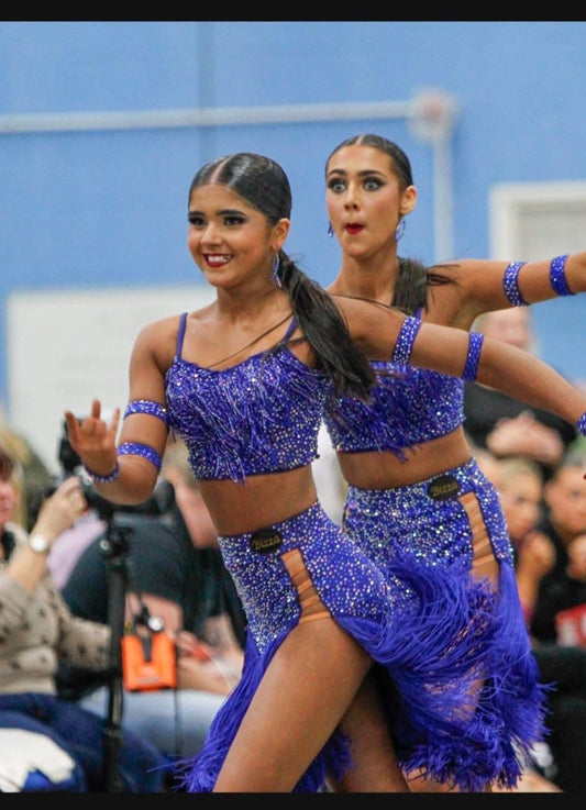 Ex Sponsor 2x Junior Blue Latin Sets (UK 4-6)