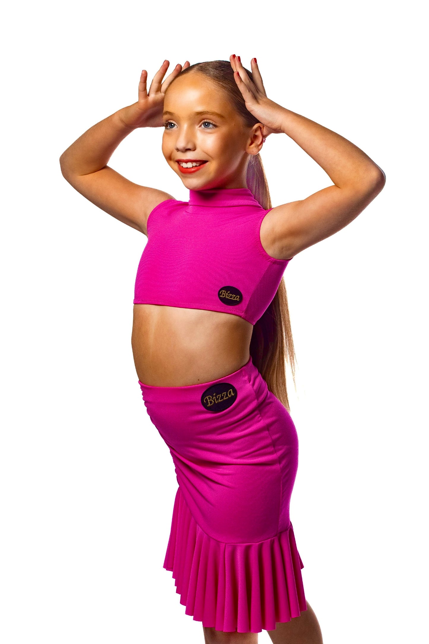 𝗡𝗘𝗪 Cerise pink high neck crop top