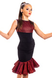 13-14 Years - Black & Red Glitz Leotard