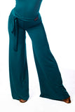 𝟐𝟔" 𝐖𝐚𝐢𝐬𝐭 𝗡𝗘𝗪 Forest green ballroom trousers with integrated belt