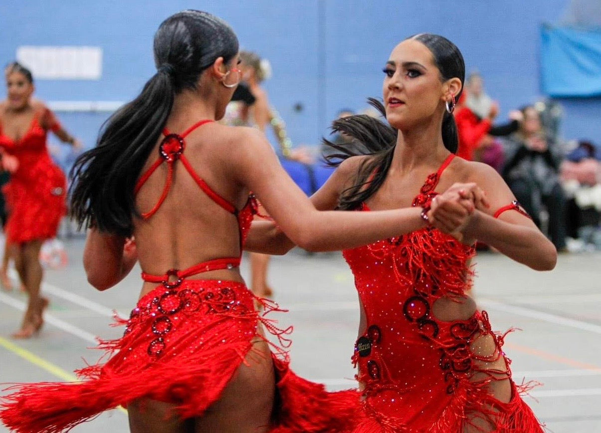 Ex Sponsor Red Latin Dress (Uk6)