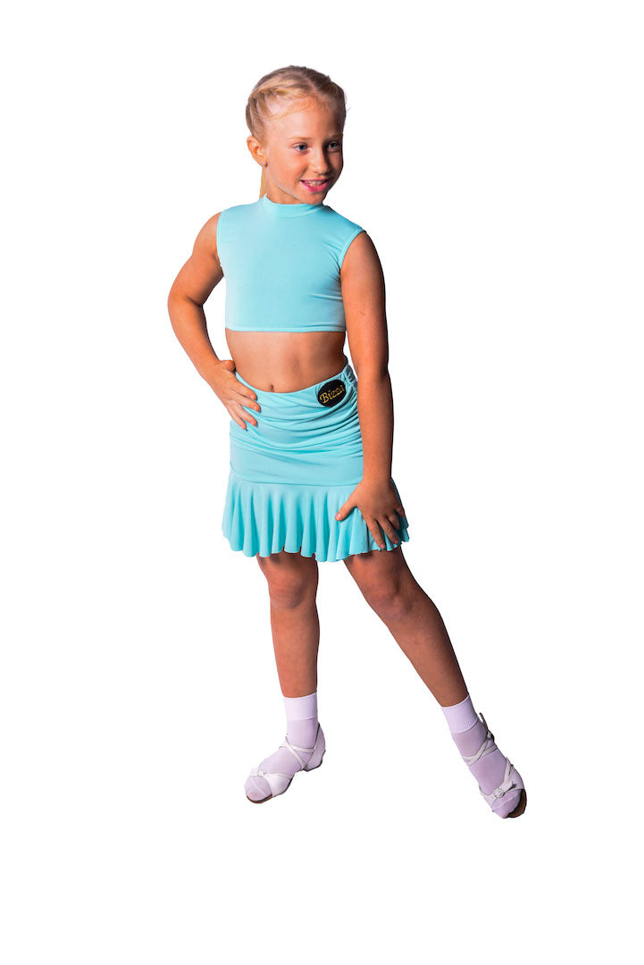 𝗡𝗘𝗪 Aqua double side ruched skirt