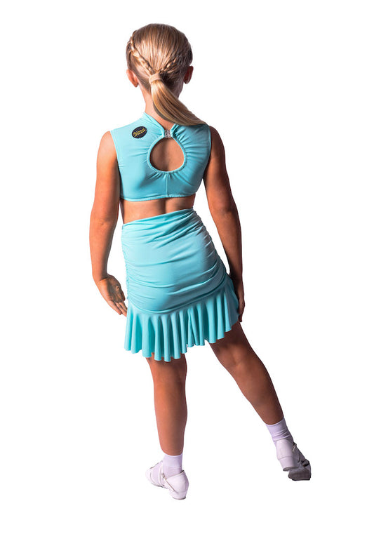 𝗡𝗘𝗪 Aqua double side ruched skirt