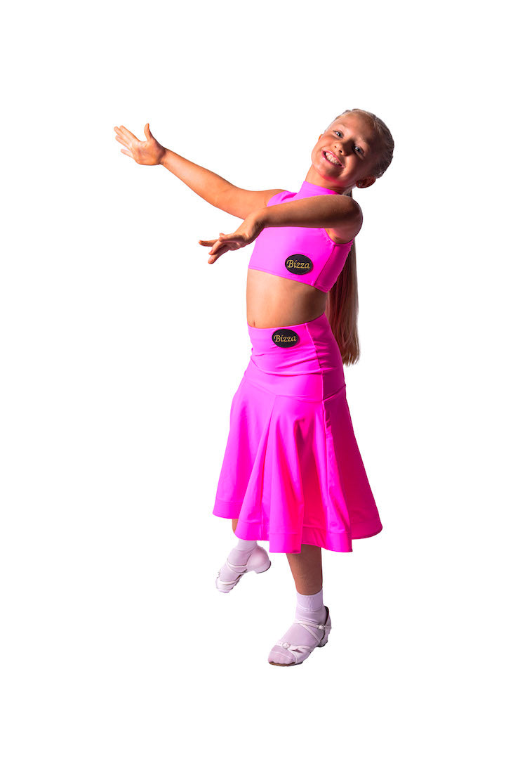 𝗡𝗘𝗪 Pink Fizz Lycra Ballroom Skirt