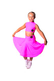 𝗡𝗘𝗪 Pink Fizz Lycra Ballroom Skirt