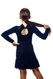 𝗡𝗘𝗪 Black Sparkle Side Ruched Skirt