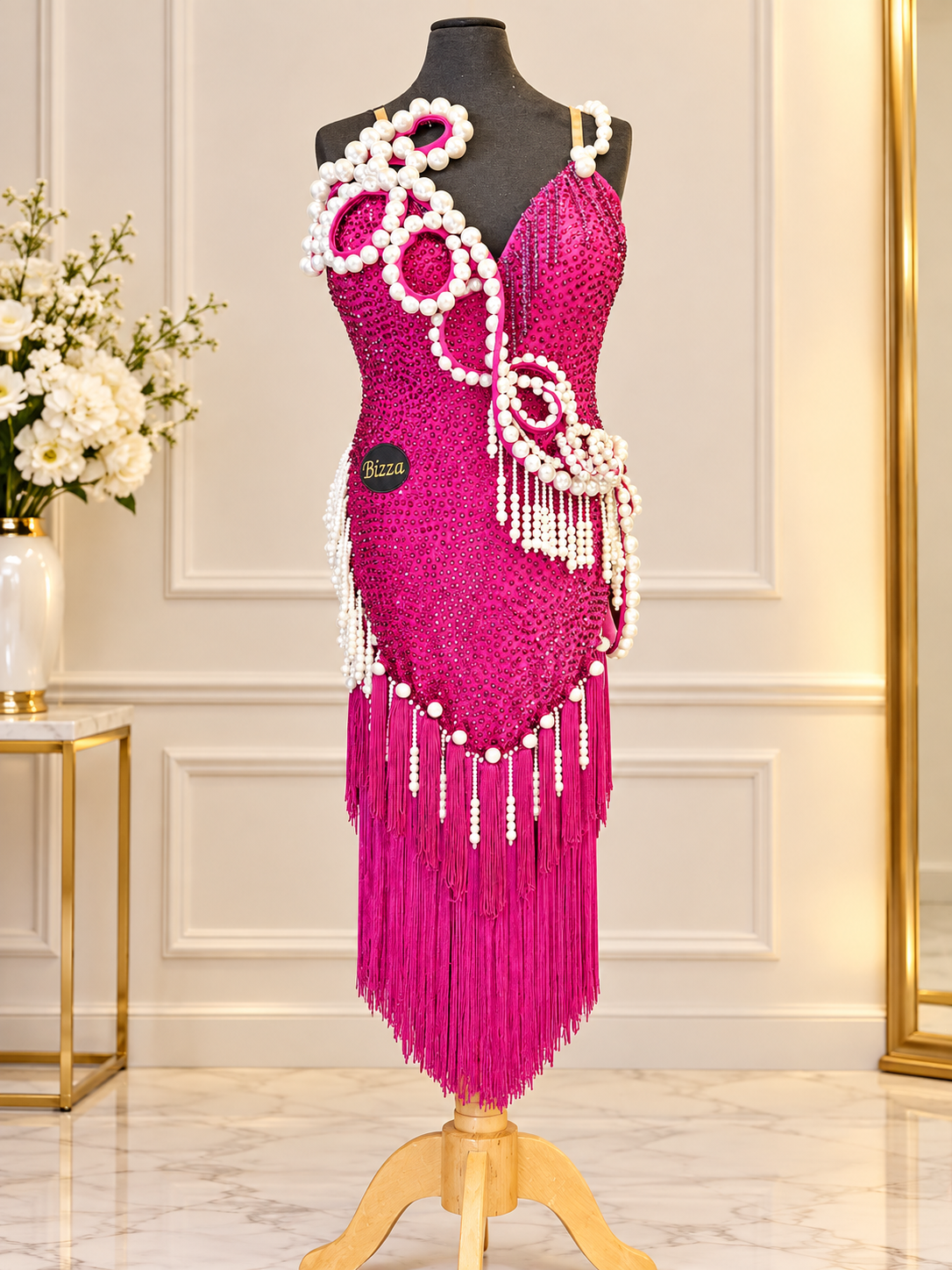 Ex Sponsor- Raspberry Pearl Latin Dress