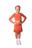 𝗡𝗘𝗪 Terracotta Slash Neck Sleeved Crop Top