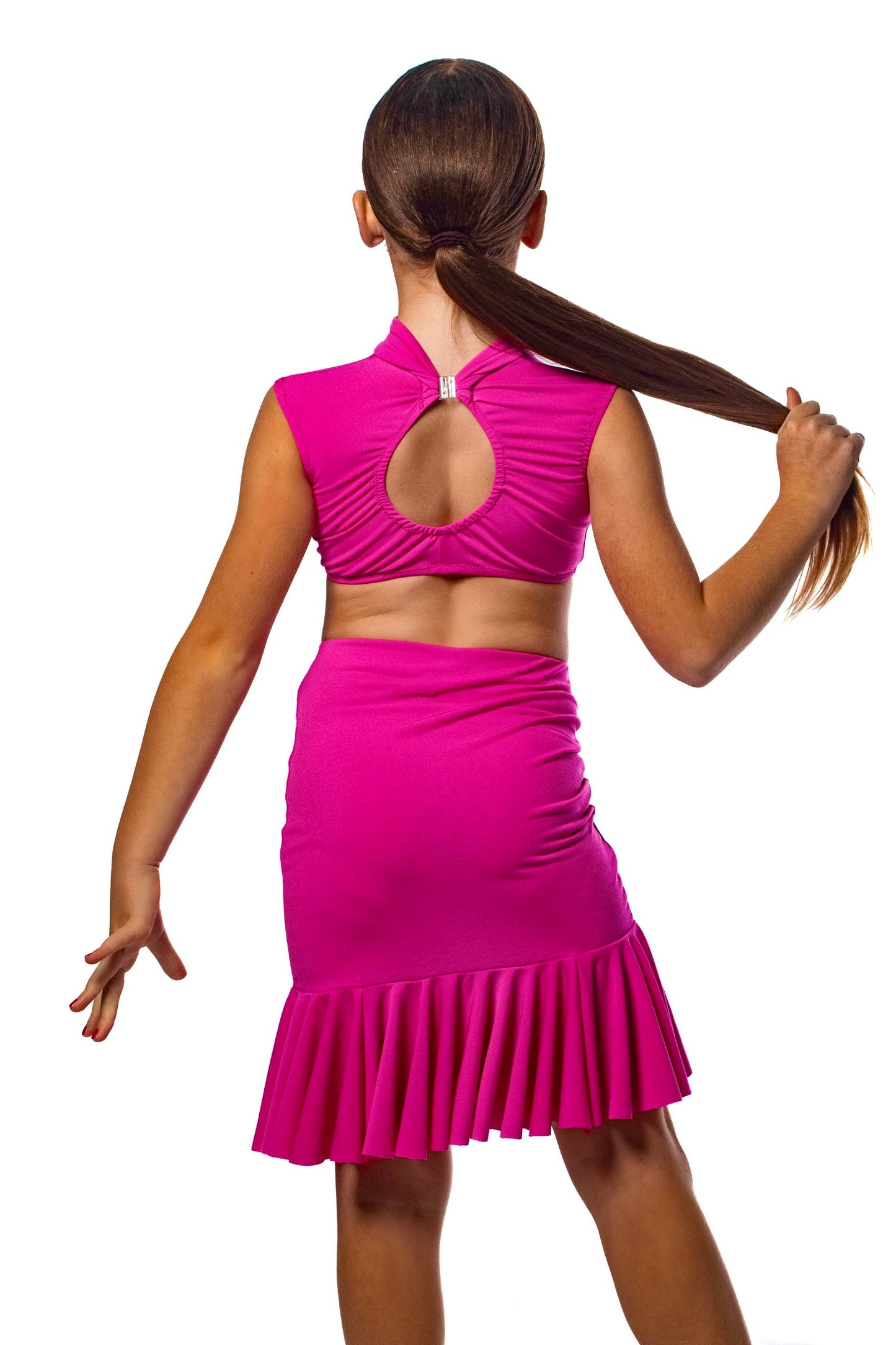 𝗡𝗘𝗪 Cerise Pink side ruched skirt