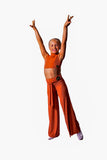 𝗡𝗘𝗪 Terracotta high neck keyhole backed crop top