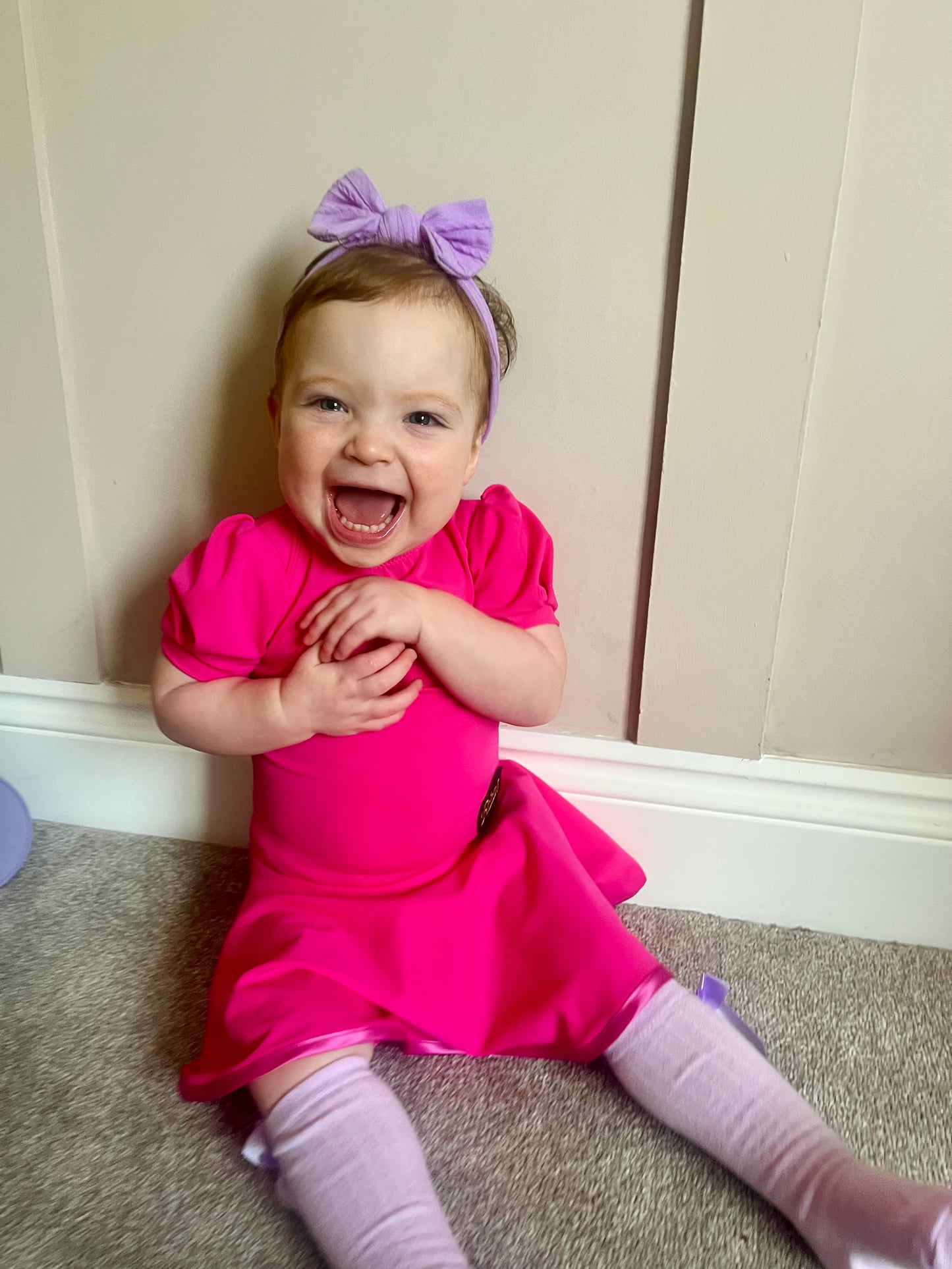 The Berry Pink Baby Bizza Dress