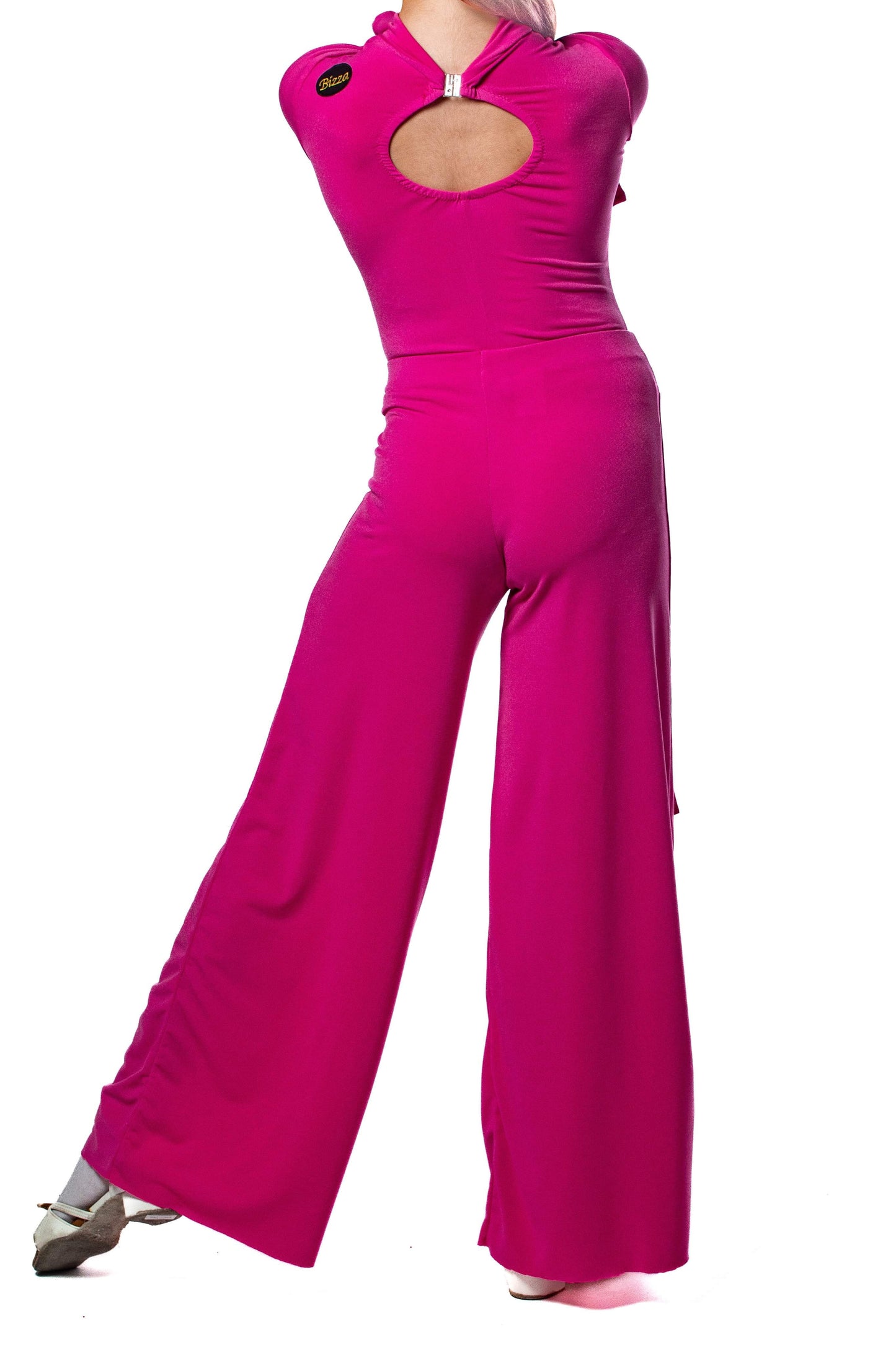 𝗡𝗘𝗪 Cerise pink ballroom trousers with integrated belt