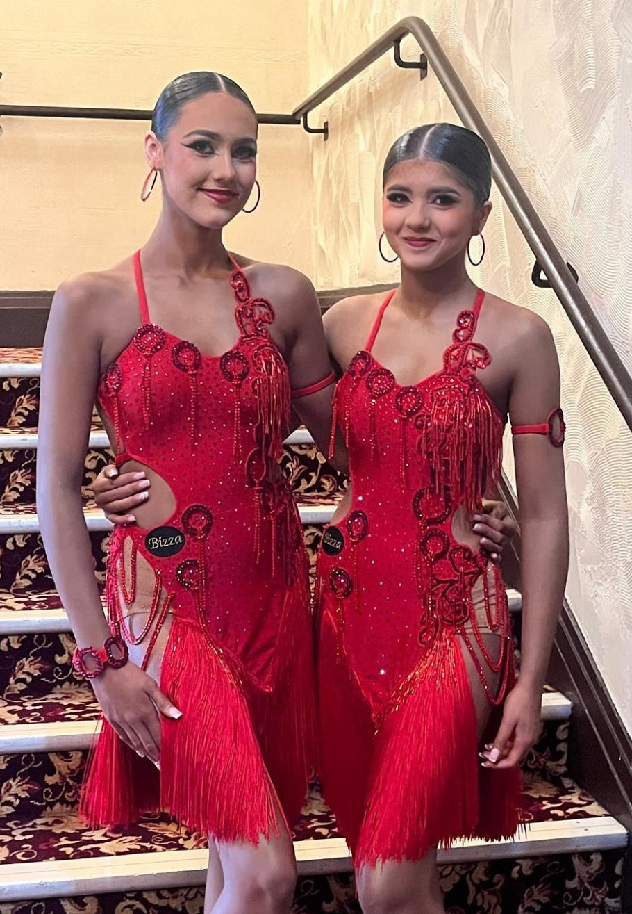 Ex Sponsor Red Latin Dress (Uk6)