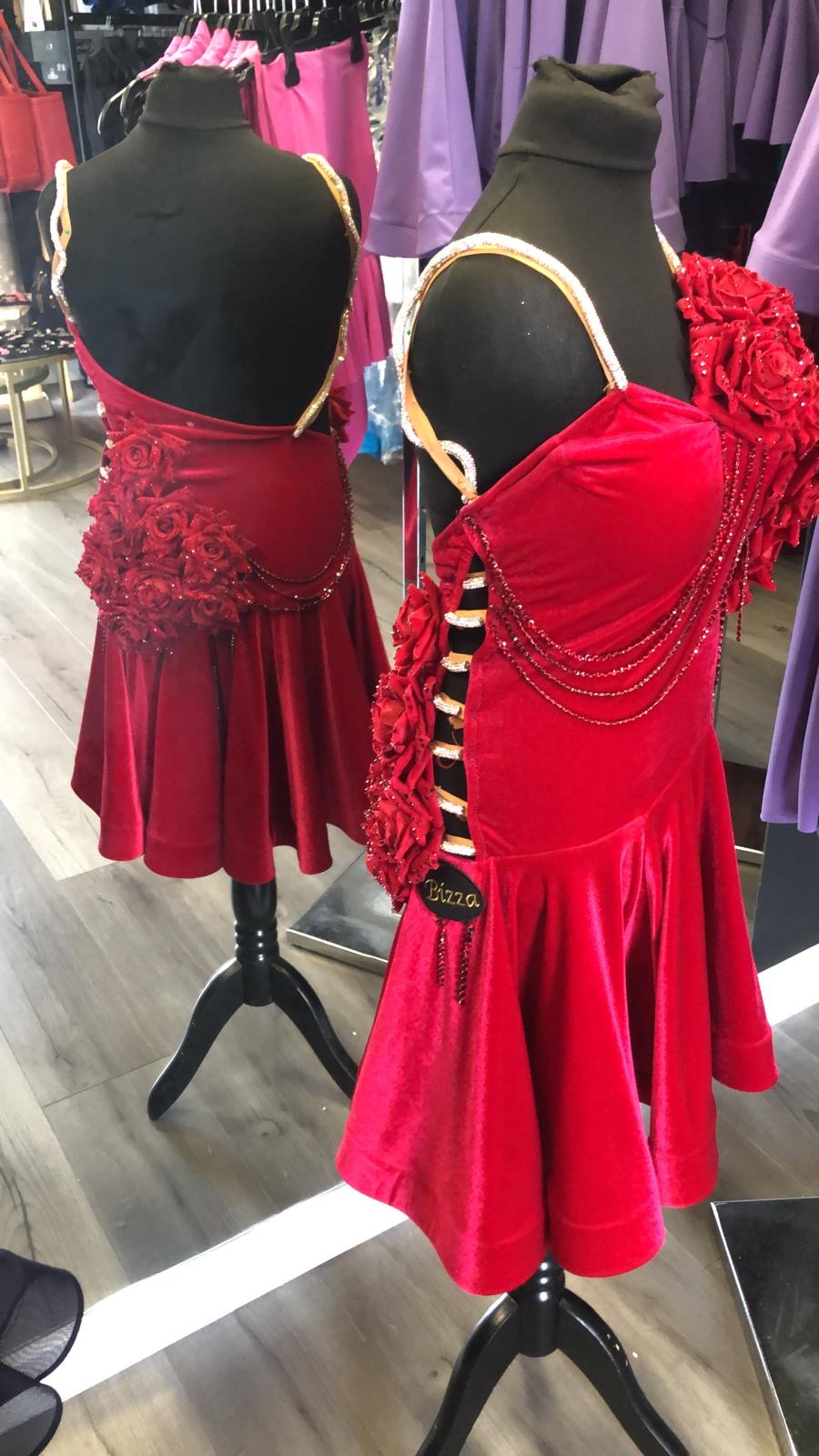 Ex Sponsor Red Latin Dress