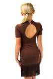 𝟓-𝟔 𝐘𝐞𝐚𝐫𝐬 & 𝟕-𝟖 𝐘𝐞𝐚𝐫𝐬 Brown High Neck Sleeved Leotard