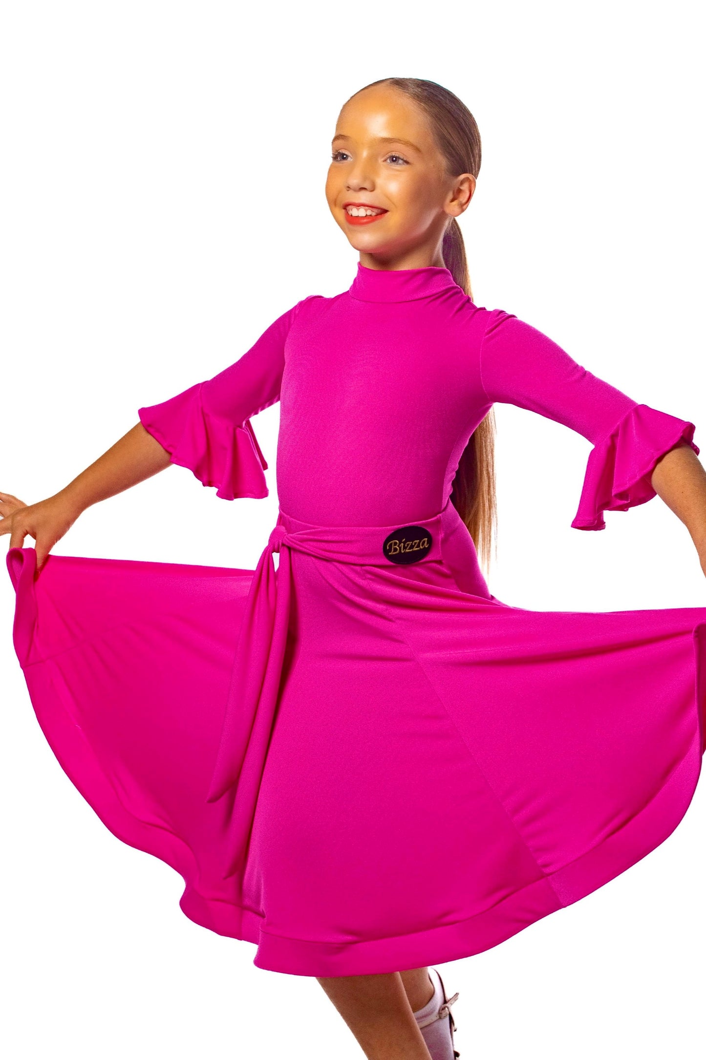 𝗡𝗘𝗪 Cerise pink panelled skirt with integrated belt