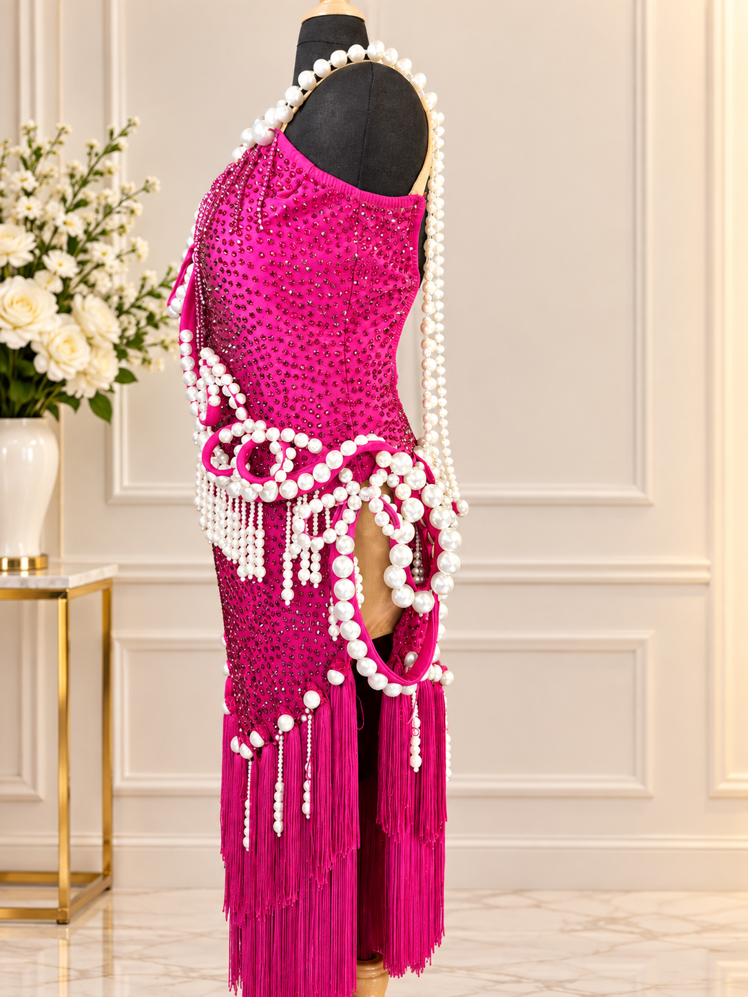 Ex Sponsor- Raspberry Pearl Latin Dress