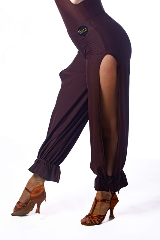 𝗡𝗘𝗪 Brown side split trousers