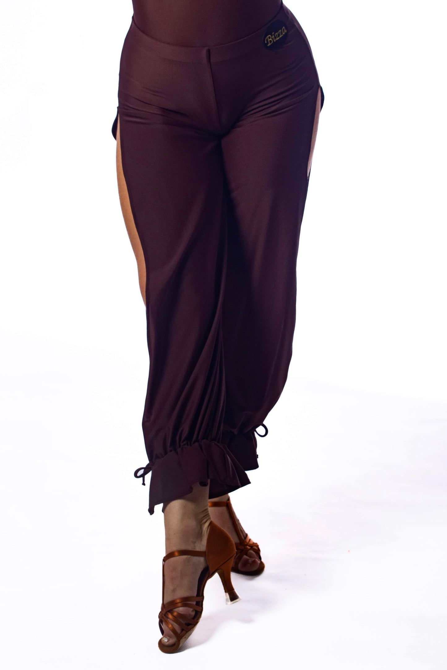 𝗡𝗘𝗪 Brown side split trousers