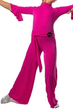𝗡𝗘𝗪 Cerise pink ballroom trousers with integrated belt