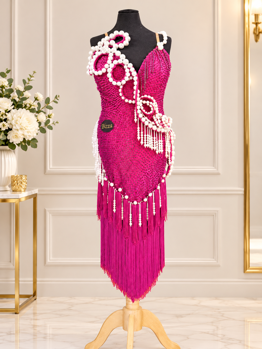 Ex Sponsor- Raspberry Pearl Latin Dress