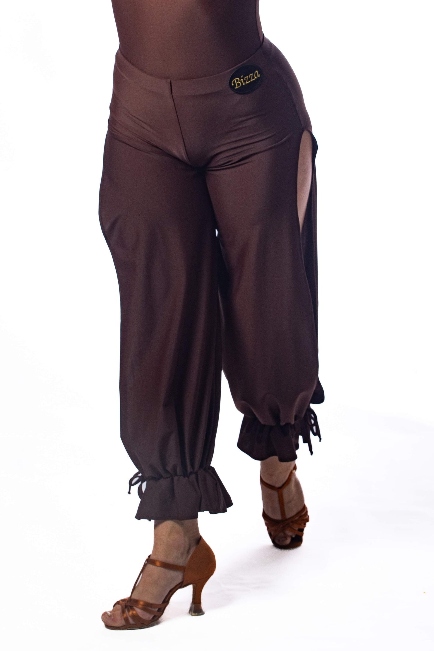 𝗡𝗘𝗪 Brown side split trousers