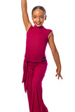 𝗡𝗘𝗪 Fuchsia sparkle ballroom trousers with integrated belt