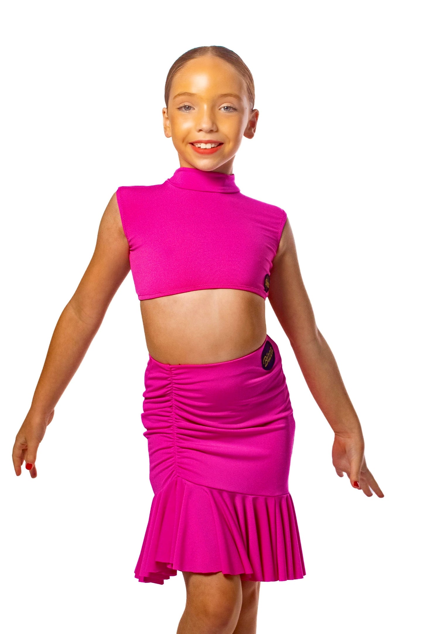 𝗡𝗘𝗪 Cerise pink high neck crop top