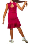 𝗡𝗘𝗪 Fuchsia sparkle side ruched skirt