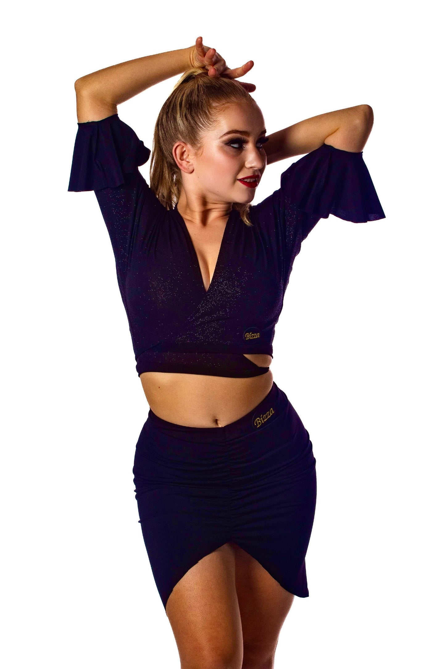 𝗡𝗘𝗪 Black centre ruched skirt