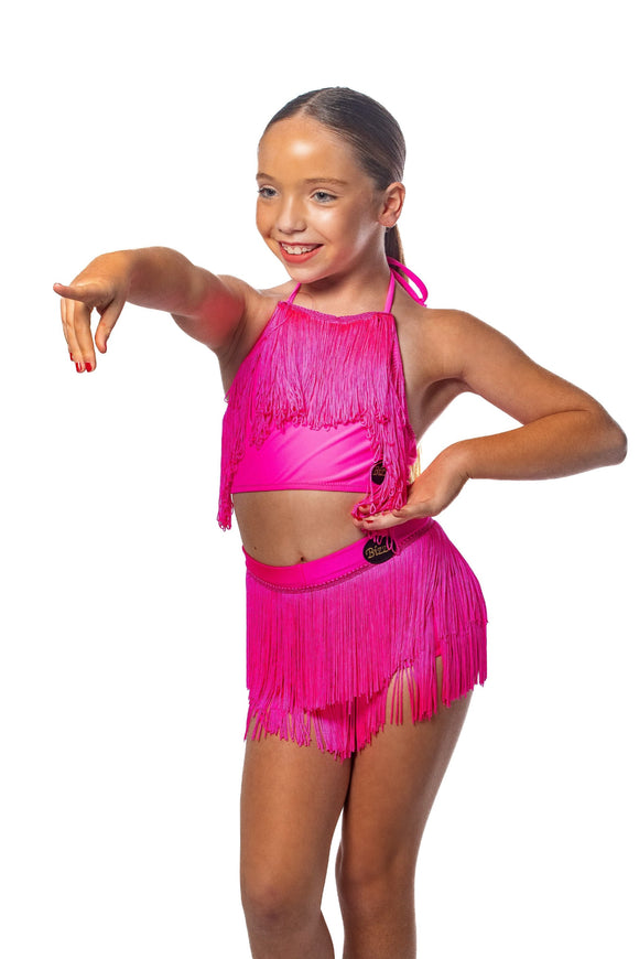 YONGHS Kids Girls Cirss Cross Back Crop Vest Tops Dance Yoga