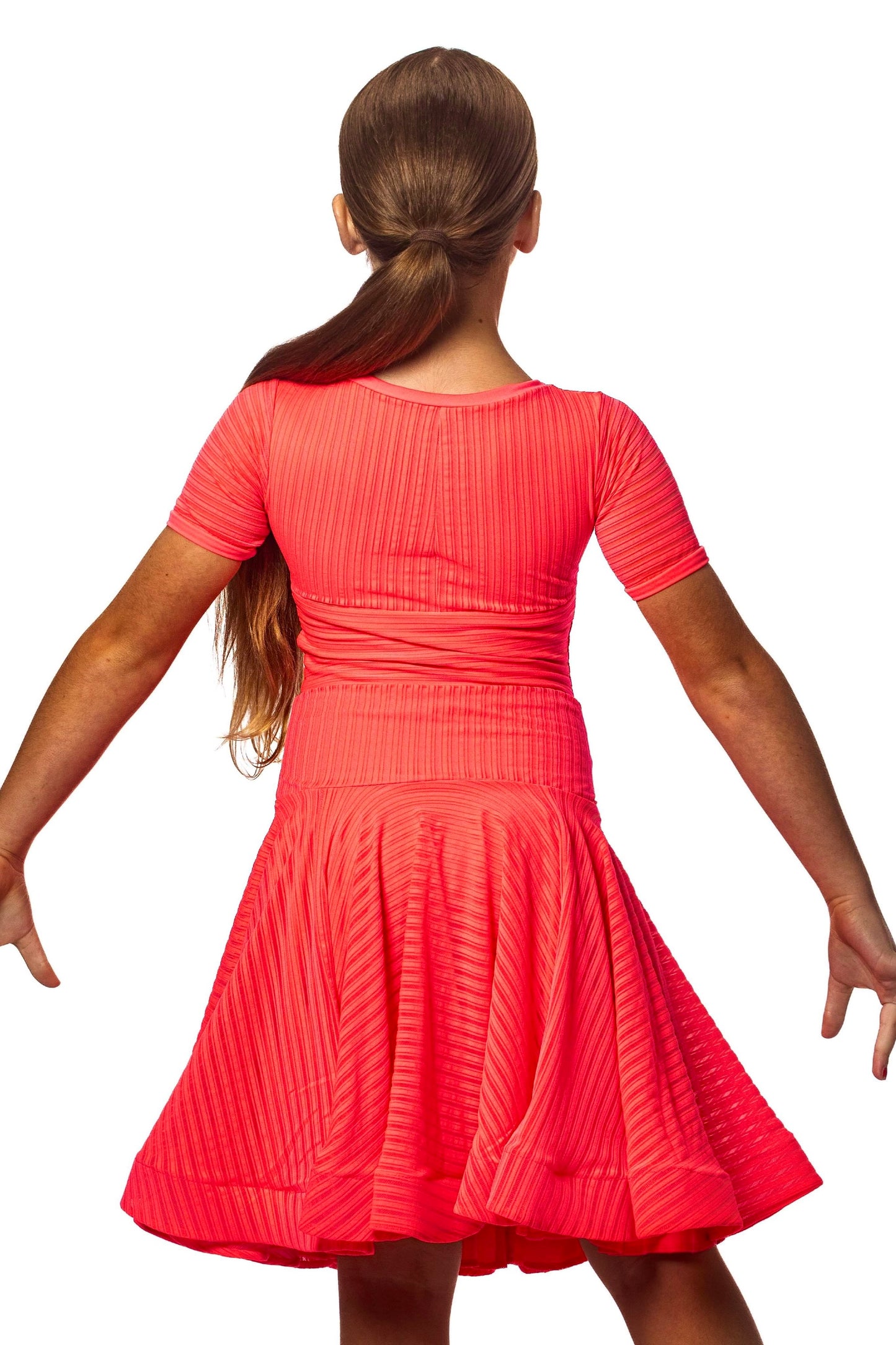 𝗡𝗘𝗪 Salmon latin dress