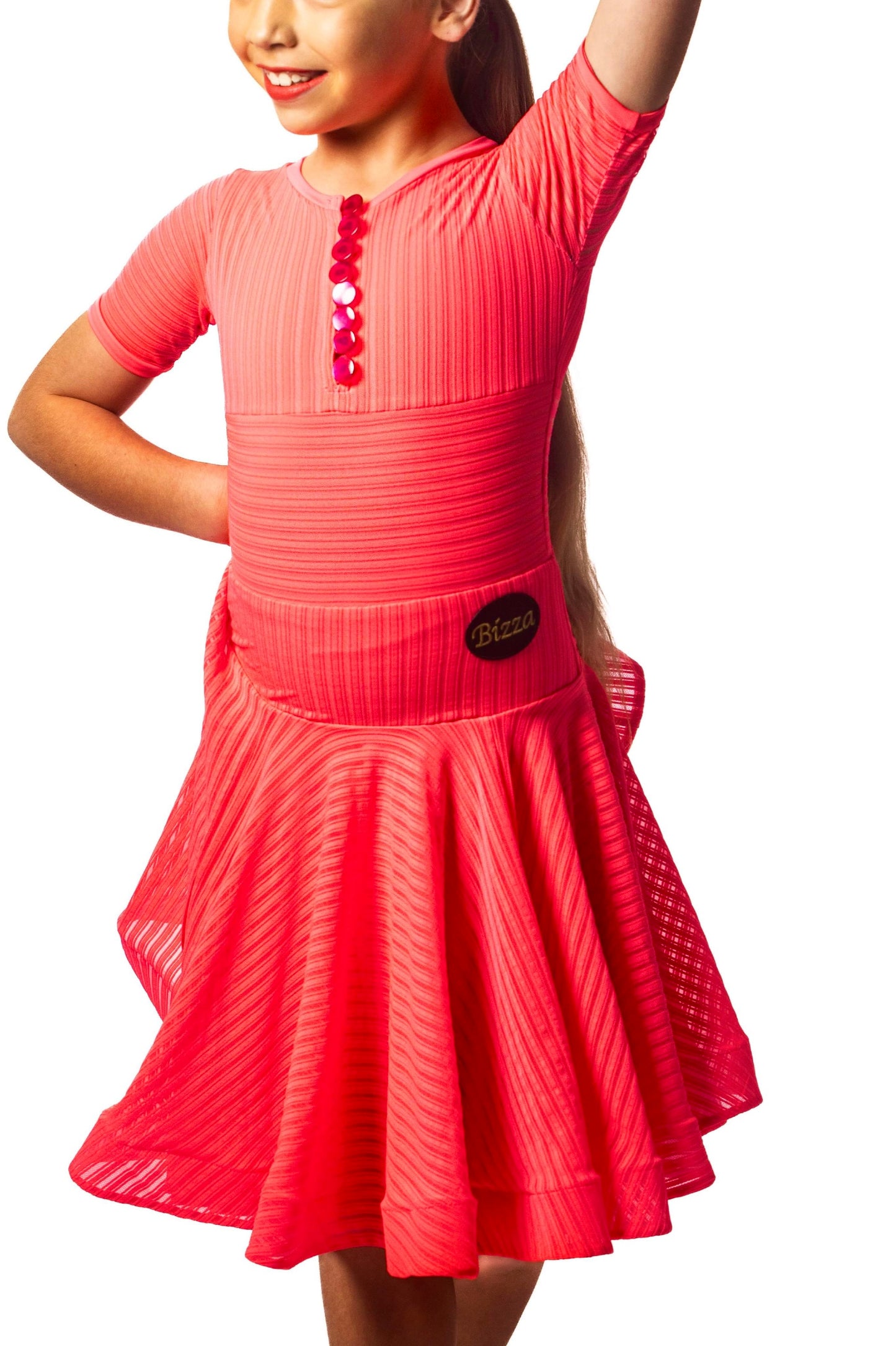 𝗡𝗘𝗪 Salmon latin dress